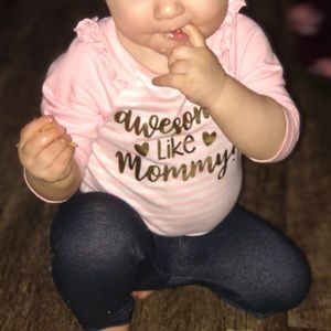 1 onesie, 1 outfit baby girl